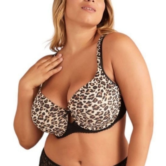 [42G] Déesse Lingerie - Animal Print Contour T-Shirt Lace Wings - Picture 6 of 9